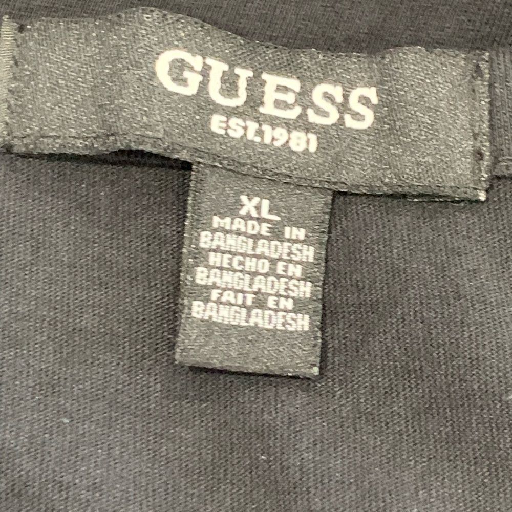 Guess Asymmetrical Black T-Shirt Dress - Picture 9 of 10